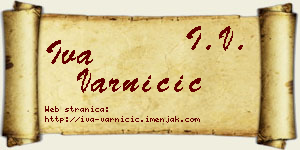 Iva Varničić vizit kartica